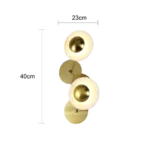 ⁦ابليك مودرن زيتي لون الانارة 3 اضاءات واط 9⁩ - الصورة ⁦2⁩