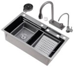 ⁦مجلى حوض مطبخ ستانلس ستيل مع سيستم خلاط مجلى - زيقور⁩ - الصورة ⁦4⁩