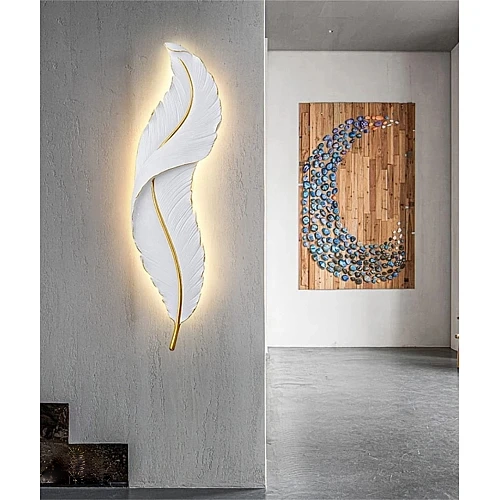 3324-ابليك-ريش-جداري-طراز-حديث-ابيض-مقاس-وسط-لون-الانارة-اصفر-همر-3-500x500h ابليك جداري ريش جداري طراز حديث ابيض مقاس وسط لون الانارة اصفر طول 62 *العرض 16 سم - الصورة 1