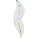 ⁦ابليك جداري ريش جداري طراز حديث ابيض مقاس وسط لون الانارة اصفر طول 62 *العرض 16 سم⁩ - الصورة ⁦5⁩