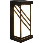 ⁦كشاف بوابة لون الاضاءة اصفرمستطيل ثلجي شرائح 24 واط⁩ - الصورة ⁦2⁩