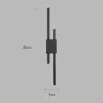 ⁦اضاءة جدارية وابليك جداري لون الشكل اسود بتصميم هادئ وأنيق متعددة الألوان ( كريمي + اصفر + ابيض ) 15 واط قطر 50 سم⁩ - الصورة ⁦2⁩