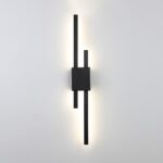 اضاءة جدارية وابليك جداري لون الشكل اسود بتصميم هادئ وأنيق متعددة الألوان ( كريمي + اصفر + ابيض ) 15 واط قطر 50 سم
