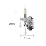 ⁦ابليك مودرن فضي مع شفاف E14*1⁩ - الصورة ⁦2⁩