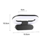 ⁦ابليك جداري خارجي اسود لون اصفر 18 واط⁩ - الصورة ⁦3⁩