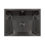 ⁦مجلى حوض ستانلس استيل أسود - تسقيط علي الرخام (مقاسات متعددة)⁩ - الصورة ⁦2⁩