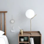 ⁦مصباح طاولة مودرن كروي زيتي E27⁩ - الصورة ⁦2⁩