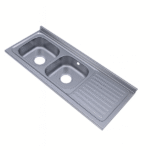 مجلى حوضين استيل 60*120 موديل كوري