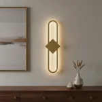 إضاءة حائط مودرن زيتي لون الانارة 3اضاءات 9 واط قطر 500 ملم