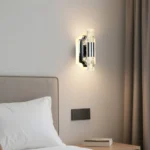 ابليك جداري مودرن فضي لون الانارة 3اضاءات 7 واط