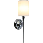 ⁦إضاءة أبليك حائط مودرن فضي E14*1L⁩ - الصورة ⁦3⁩