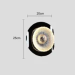 ⁦ابليك مودرن اسود لون الانارة اصفر 3W⁩ - الصورة ⁦2⁩