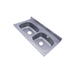 مجلى حوضين استيل 60*100 موديل كوري