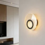 إضاءة ابليك حائط مودرن اسود لون الانارة 3 اضاءات واط 18