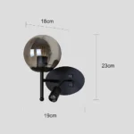 ⁦ابليك حائط جداري مودرن مفرد اسود E27*1L⁩ - الصورة ⁦6⁩