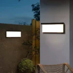 ⁦كشاف بوابة لون الاضاءة اصفر مستطيل ثلجي سادة 24 واط⁩ - الصورة ⁦3⁩