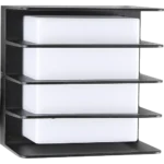 ⁦ابليك جداري خارجي اسود لون اصفر 12 واط⁩ - الصورة ⁦3⁩