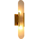 ⁦إضاءة راديانس جدارية مودرن مستطيل زيتي لمبة 2 مقاس 50 سم⁩ - الصورة ⁦6⁩