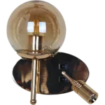 ⁦ابليك حائط جداري مودرن مفرد ذهبي E27*1L⁩ - الصورة ⁦3⁩