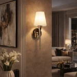 ⁦ابليك يعمل بالبطارية شحن Type-C لون الانارة اصفر مودرن ذهبي⁩ - الصورة ⁦5⁩