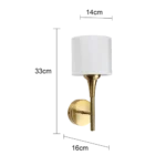 ⁦إضاءة أبليك حائط مودرن زيتي E14*1L⁩ - الصورة ⁦2⁩