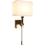 ⁦إضاءة أبليك حائط مودرن ذهبي E14*1L⁩ - الصورة ⁦3⁩