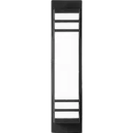 ⁦فانوس جداري اسود لون الانارة اصفر 30 واط⁩ - الصورة ⁦2⁩