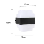 ⁦ابليك جداري خارجي اسود لون اصفر 12 واط⁩ - الصورة ⁦2⁩