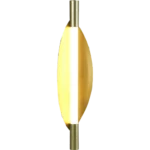 ⁦ابليك مودرن ذهبي لون الانارة اصفر 7W⁩ - الصورة ⁦2⁩