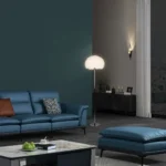 ابجورة ارضي مودرن فضي قبعة ريش بشكل مبهر ارتفاع 165 سم لمبة قاعدة E27