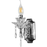 ⁦ابليك مودرن فضي مع شفاف E14*1⁩ - الصورة ⁦3⁩