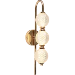 ⁦ابليك مودرن ذهبي لون الانارة 3 اضاءات 15 واط⁩ - الصورة ⁦3⁩