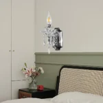 ابليك مودرن فضي مع شفاف E14*1