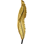 ⁦ابليك جداري تعمل بالبطارية شحن مقاس كبير ورق شجر جبس ذهبي لون الانارة اصفر (هذا المنتج متاح في جدة و الرياض فقط)⁩ - الصورة ⁦2⁩