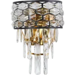 ⁦ابليك مودرن اسود + ذهبي E14*2⁩ - الصورة ⁦3⁩