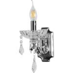 ⁦ابليك مودرن فضي مع شفاف E14*1⁩ - الصورة ⁦3⁩