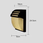 ⁦كشاف بوابة 1 لمبة اسود مفرد⁩ - الصورة ⁦2⁩