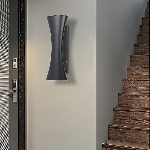 LED9619-10W-BK (22)-500x500h كشاف بوابة خارجي اسود لون الانارة اصفر10 واط - الصورة 1