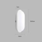 ⁦كشاف بيضاوي لون الانارة شمسي كريمي سادة 20 واط⁩ - الصورة ⁦3⁩