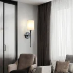 إضاءة أبليك حائط مودرن فضي E14*1L