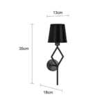 ⁦ابليك مودرن اسود E14*1⁩ - الصورة ⁦2⁩