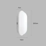 ⁦كشاف بيضاوي لون الإضاءة اصفر سادة 20 واط⁩ - الصورة ⁦3⁩