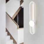 ⁦ابليك جداري مودرن بالبطارية شكل مستطيل ابيض لون الانارة 3 اضاءات⁩ - الصورة ⁦8⁩