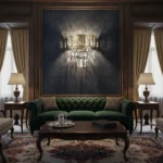 ⁦ابليك مودرن ذهبي E14*2⁩ - الصورة ⁦4⁩