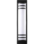 ⁦فانوس جداري اسود لون الانارة اصفر 30 واط⁩ - الصورة ⁦2⁩