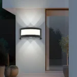 كشاف بوابة عدسات اسود لون الانارة اصفر 6 واط