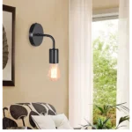 إضاءة حائط مودرن اسود E27*1L