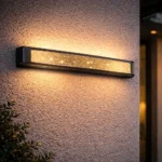 ابليك خارجي فاخر اسود لون الانارة اصفر مقاس 800 ملم