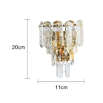 ⁦ابليك مودرن ذهبي E14*2⁩ - الصورة ⁦3⁩