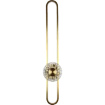 ⁦ابليك جداري مودرن زيتي مع 7 واط 3اضاءات قطر 80 سم⁩ - الصورة ⁦2⁩